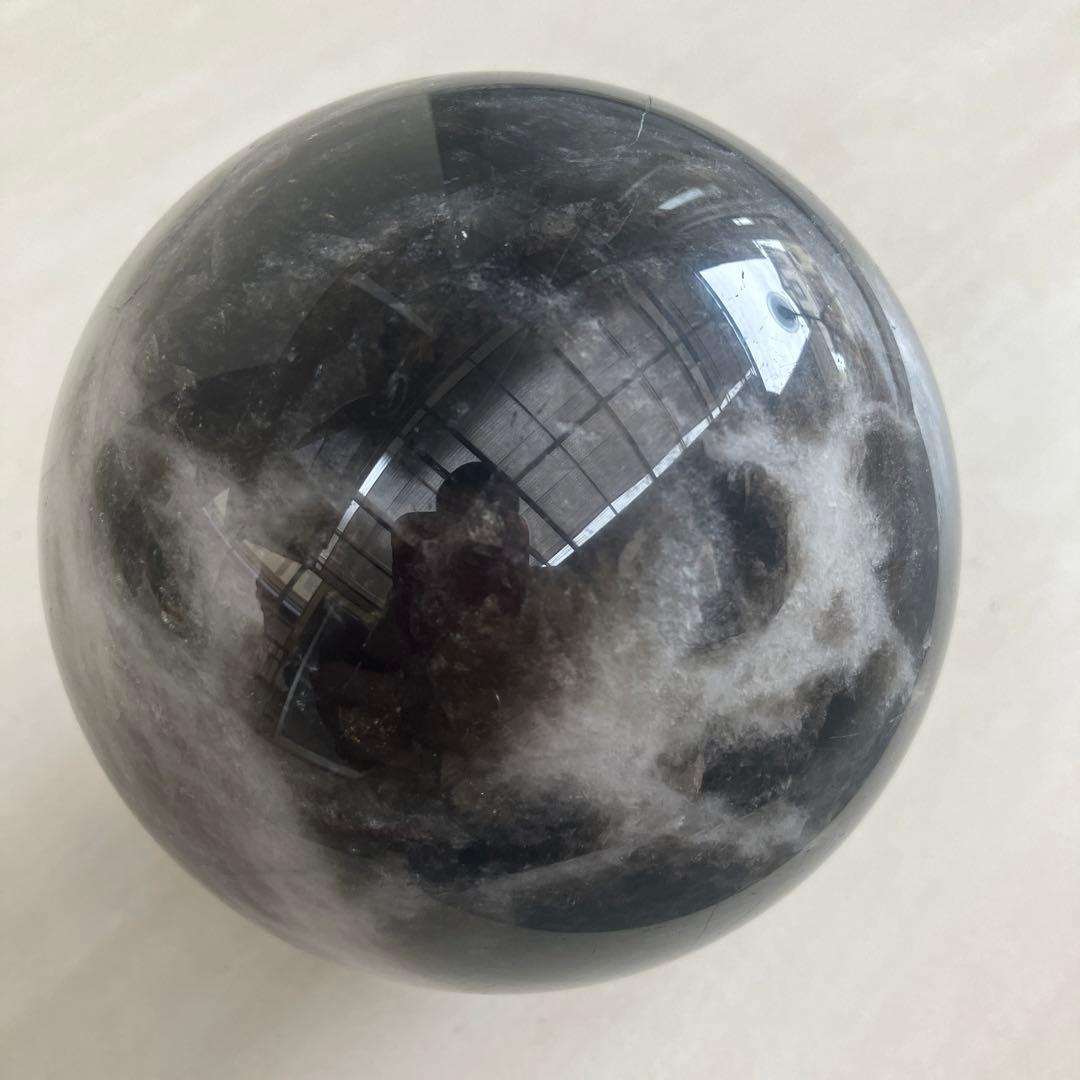 モリオン丸玉　パワーストーン　丸玉　鑑賞石　自然石　天然石　原石
