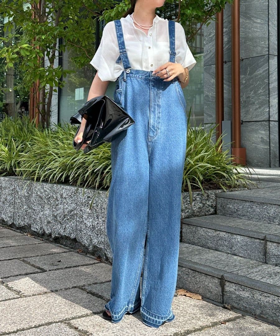 doudou デニムサロペット　オーバーオール