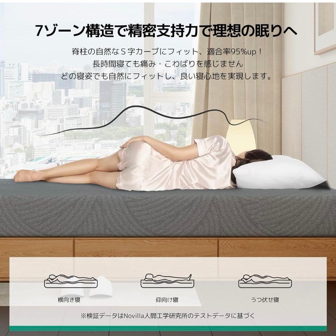 マットレス クイーン 低反発 吸湿防臭 高密度ウレタン 寝姿記憶 やや柔らかめ