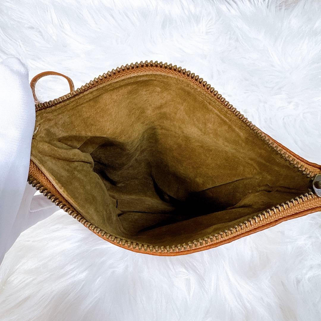 土屋鞄製造所 ツチヤカバン オイルヌメループフラットポーチ TO2318BR 箱