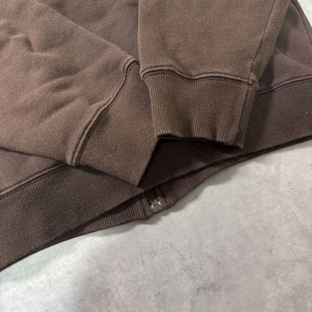 adidas 00s パーカー ジップアップ フーディ ブラウン L 茶色 刺繍