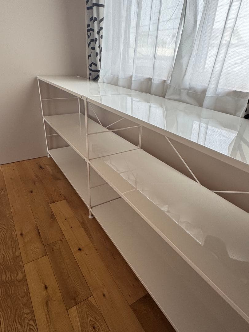 美品⭐︎無印良品　Muji スチールユニットシェルフ　白