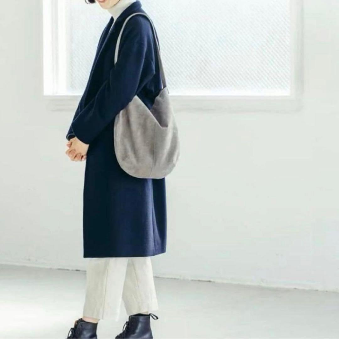 【美品】北欧暮らしの道具店　撥水スエードの2WAYトートバッグ グレー 軽い