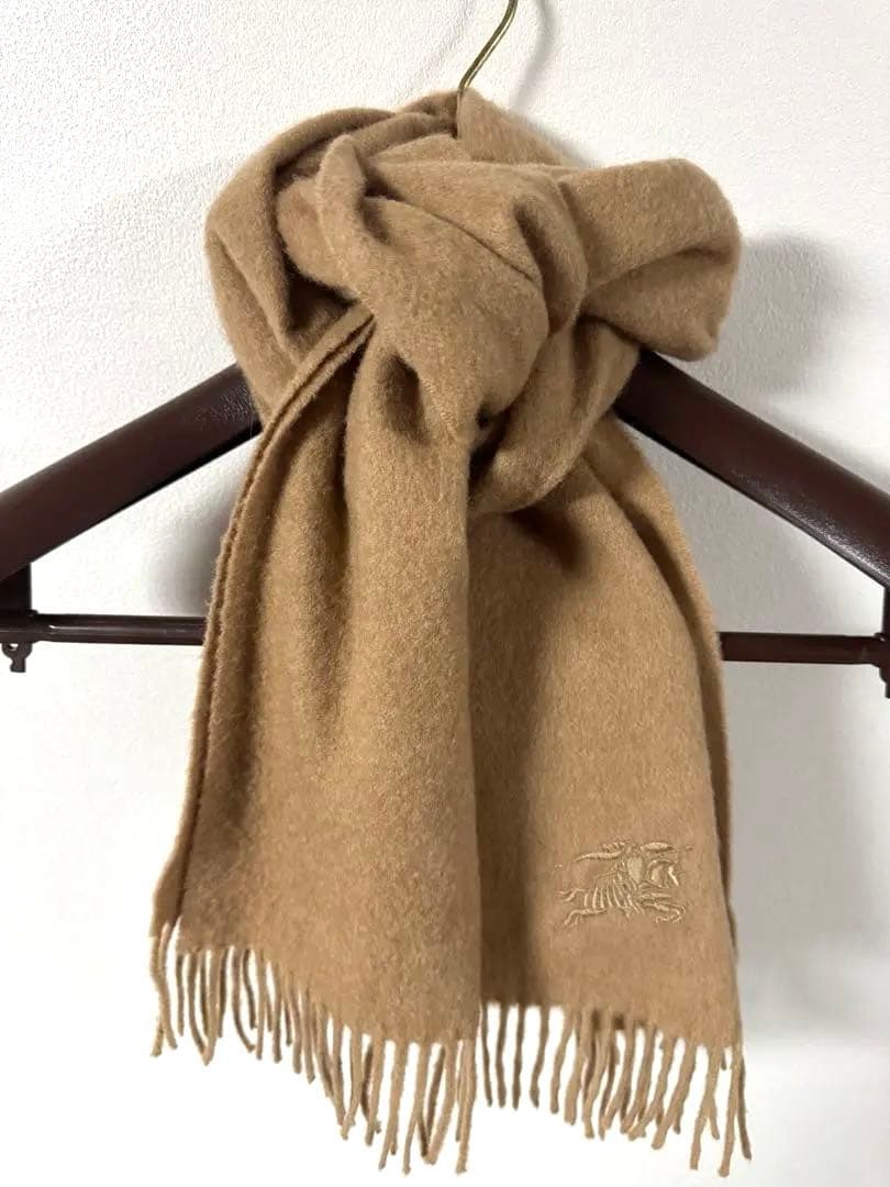 バーバリーロンドン　カシミヤ100% ベージュマフラー