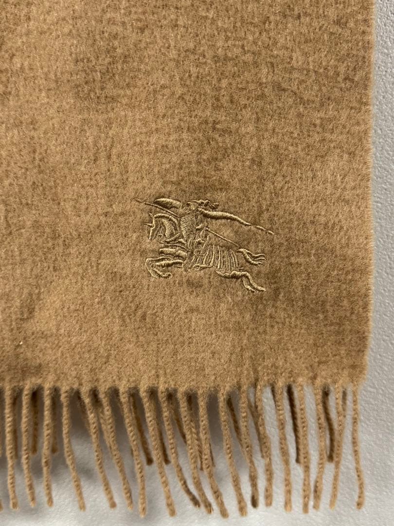 バーバリーロンドン　カシミヤ100% ベージュマフラー