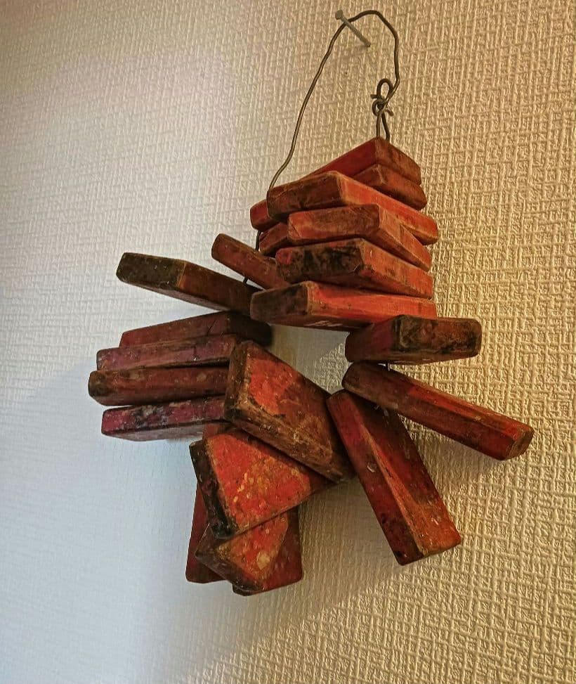 骨董　魚市場の競り札　レア　襤褸　ボロ　魚籠　魚釣　貴重　明治　大正