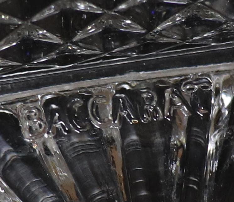 オールド・バカラ 稀少型 ディアマン・ビゾー スクエア型 蓋物 小物入れ