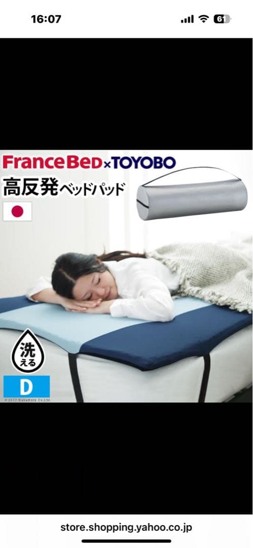 フランスベッド✖️東洋紡　ブレスエア敷布団