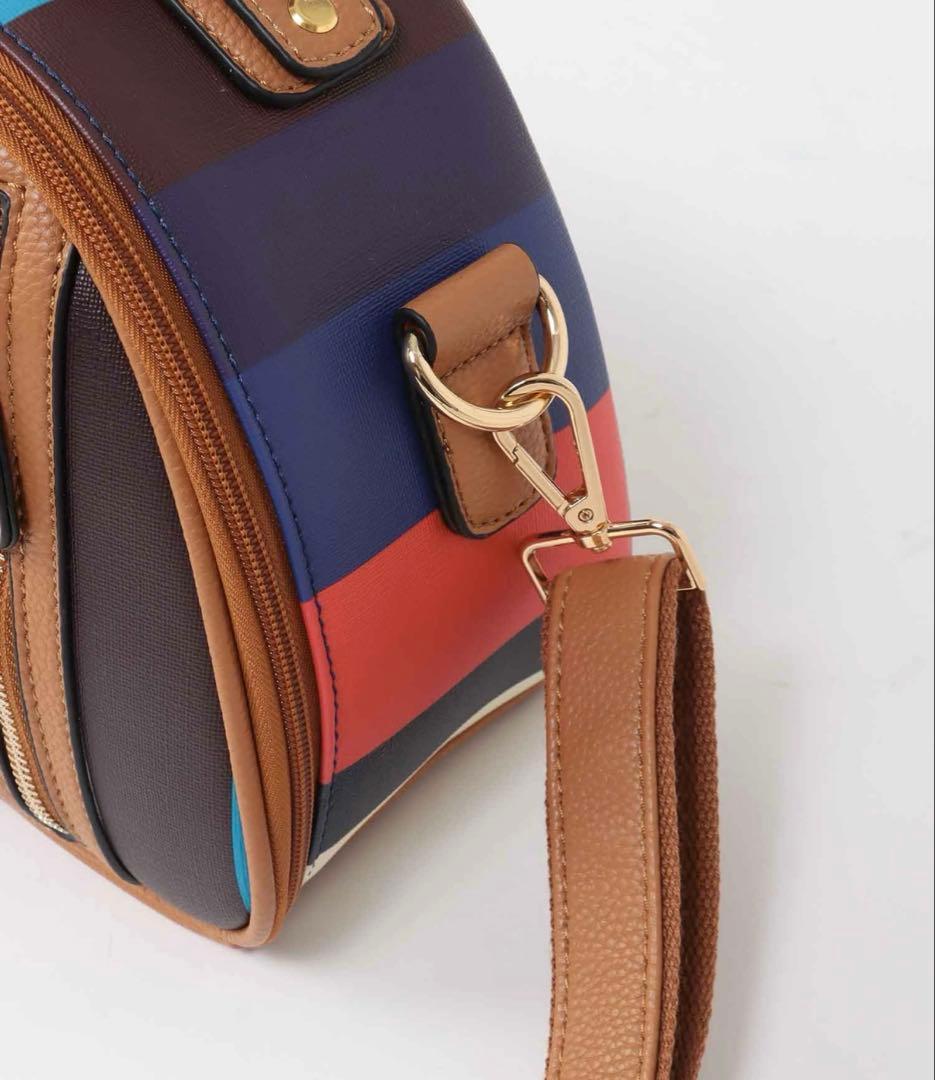 【新品】Three Four Time 4輪マルチストライプ柄親子キャリー