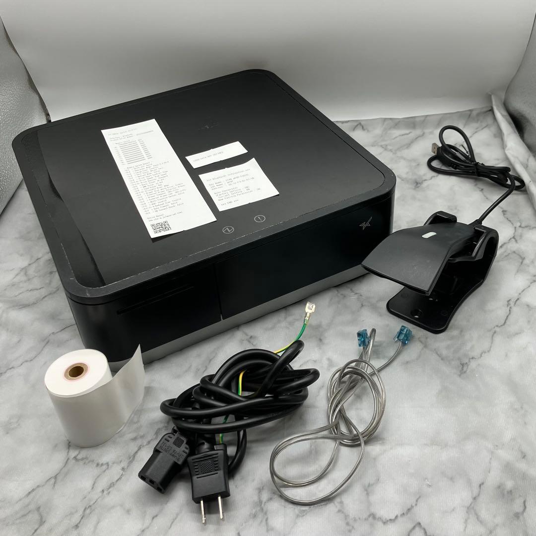 スター精密 サーマルプリンター付きドロアー　ｍPOP バーコードリーダー付き