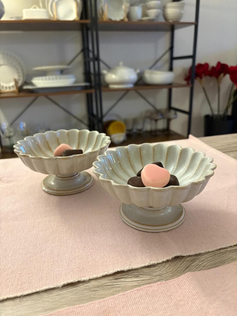 【新品2個セット】スタジオエム ヴェルナーレ コンポート 鉢 高台皿 白