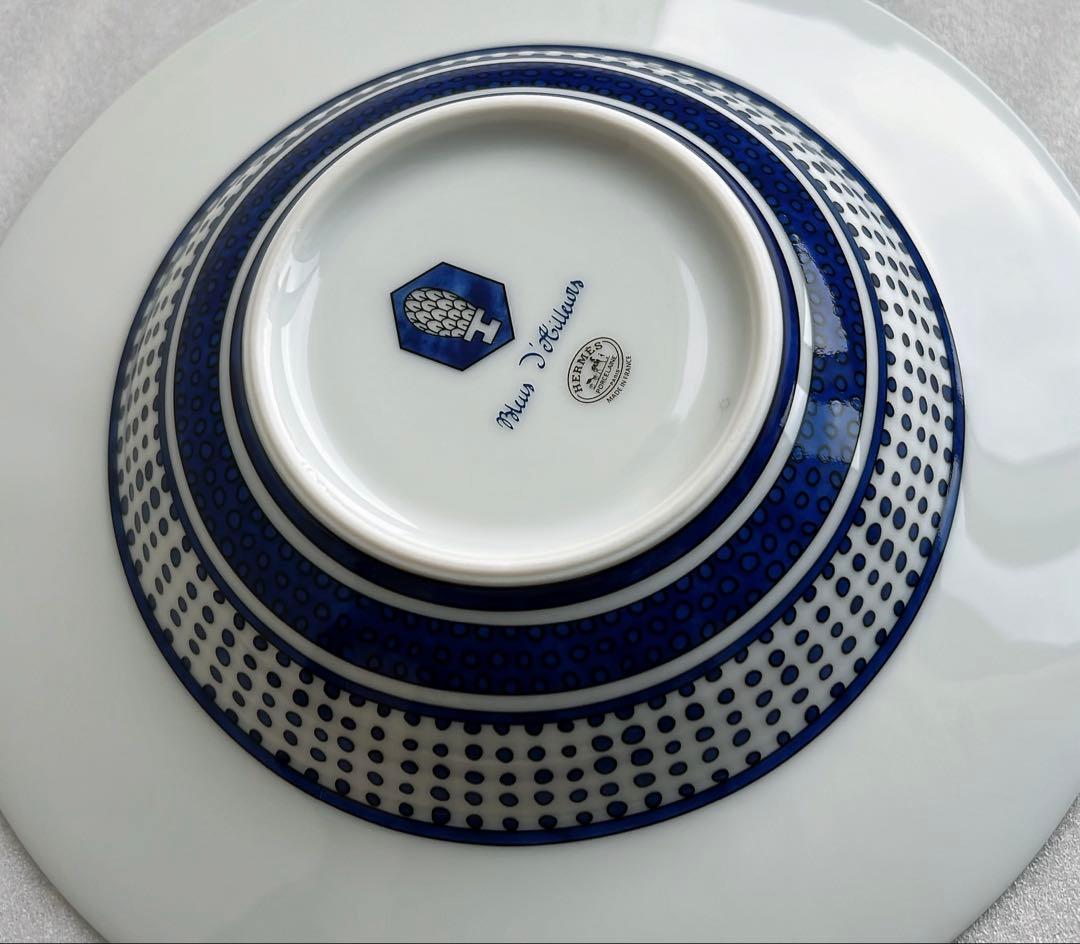 HERMES ブルーダイユール スープ　サラダ　ボウル