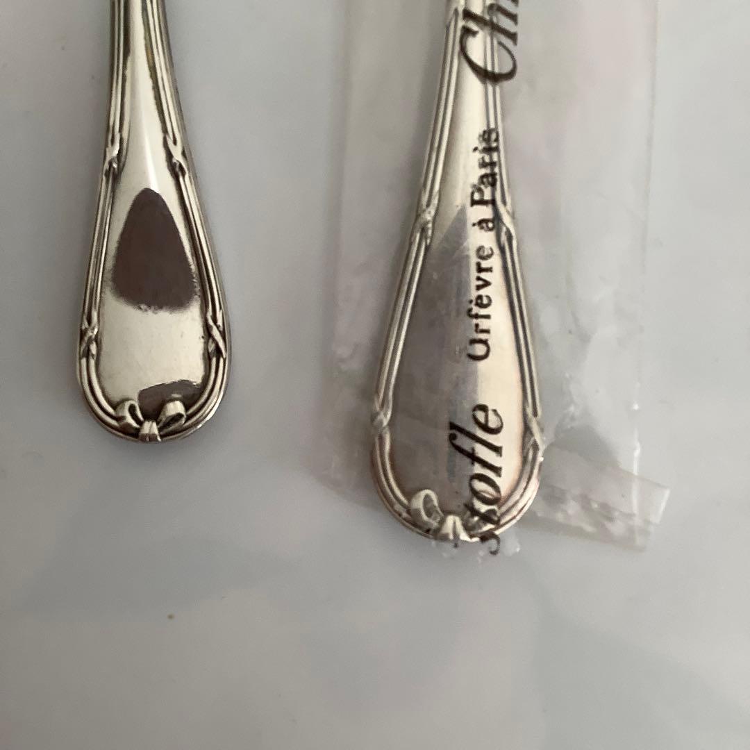 銀製クリストフル　デザートスプーン、フォークセット③