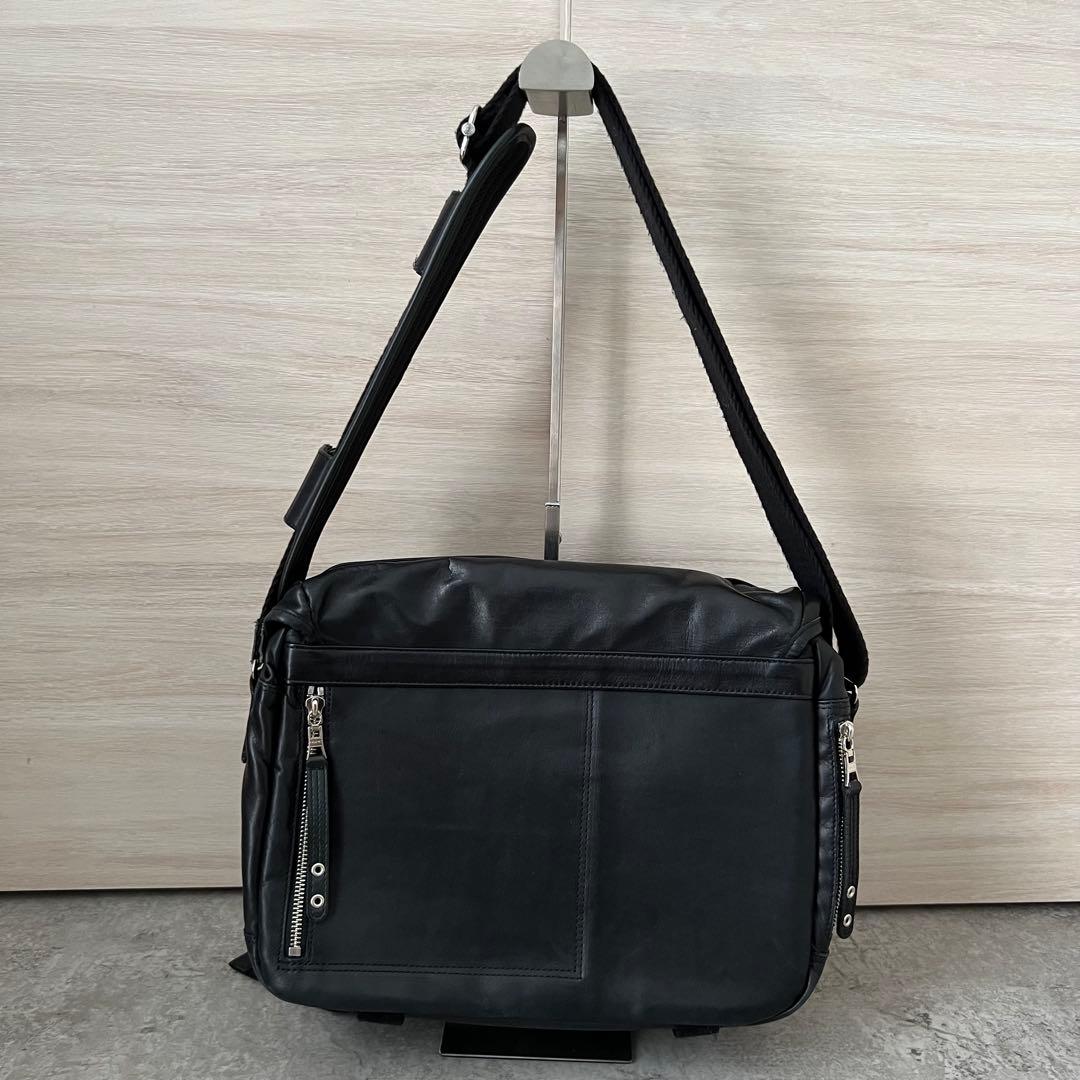 ☆美品☆ マスターピース メッセンジャーバッグ レザーバッグ 馬革