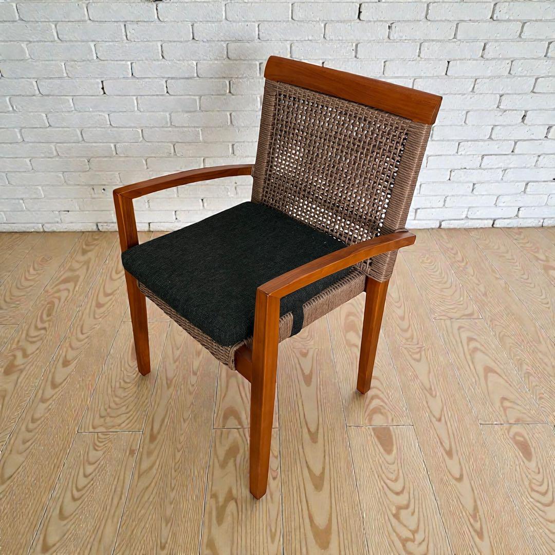 ①美品✨ Kayu style グリーユ ダイニングチェア チーク材 高級家具