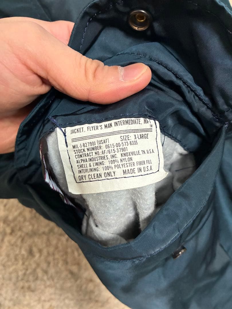 ALPHA MA-1 米国製 XL