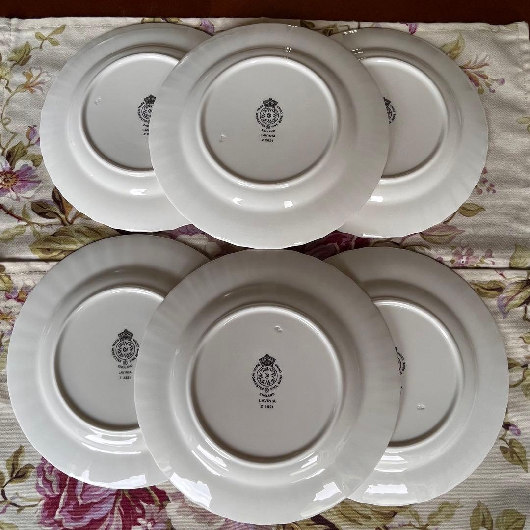 【美品】ロイヤルウースター★ラビニア★ケーキ皿　6枚