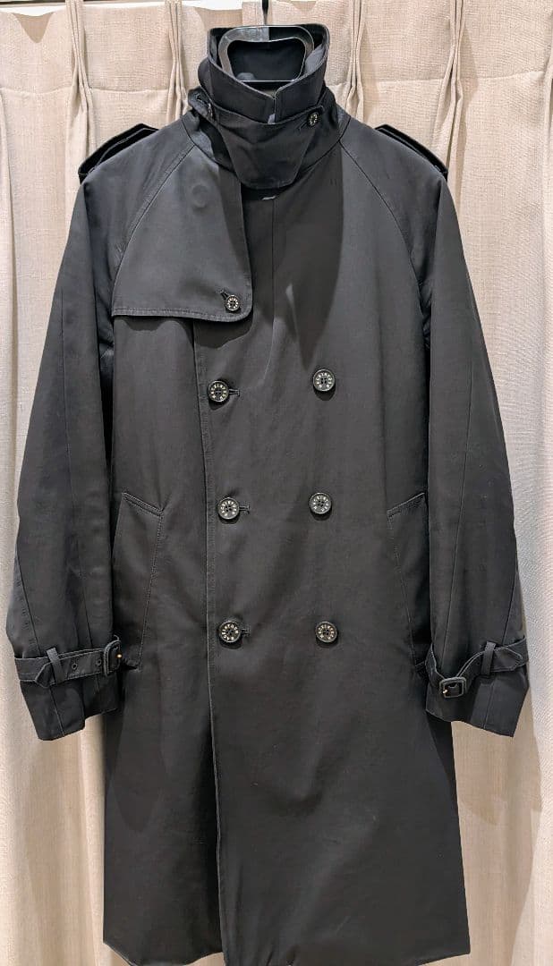 【おすすめ！】マッキントッシュ トレンチコート 黒 38 Lサイズ