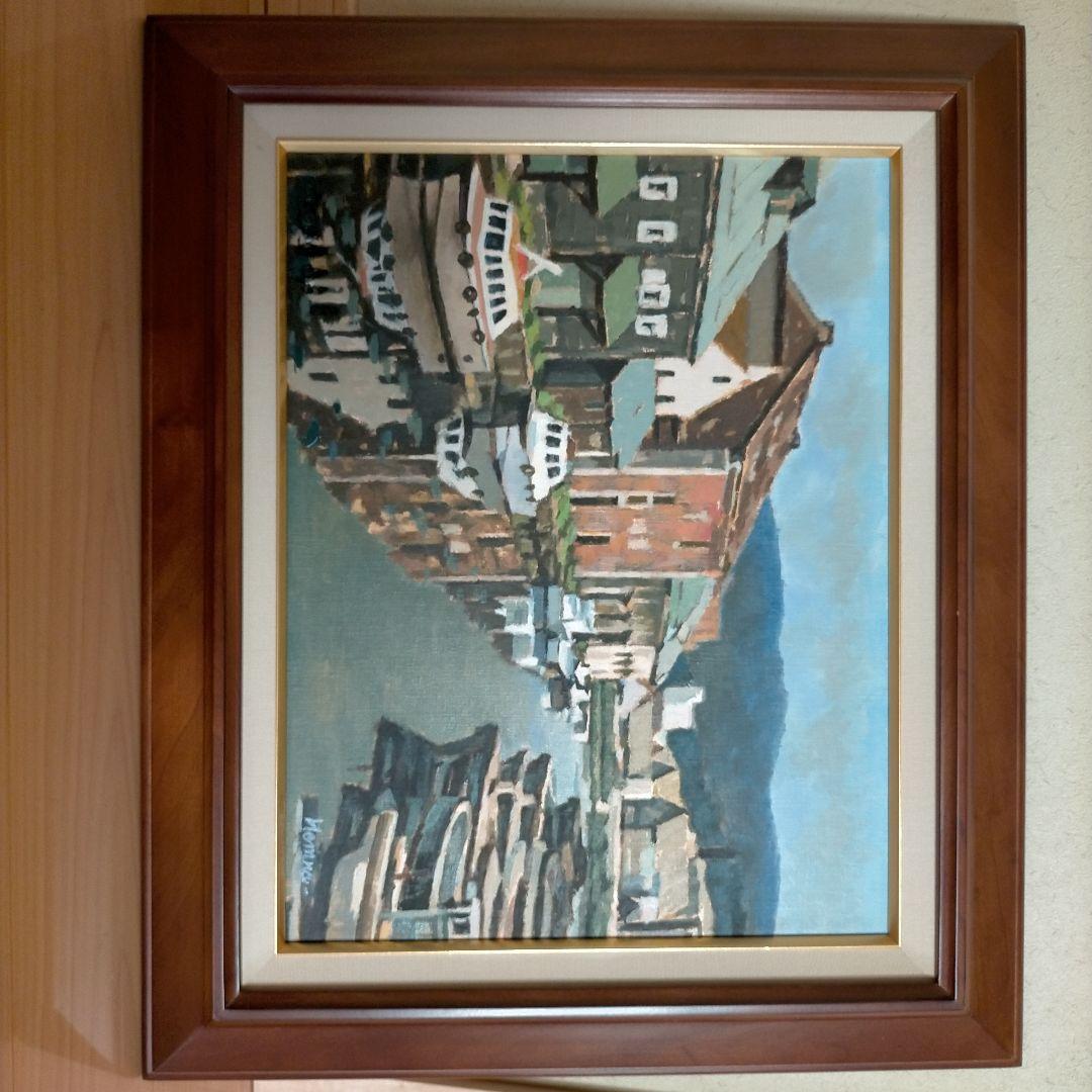 絵画油絵小樽運河