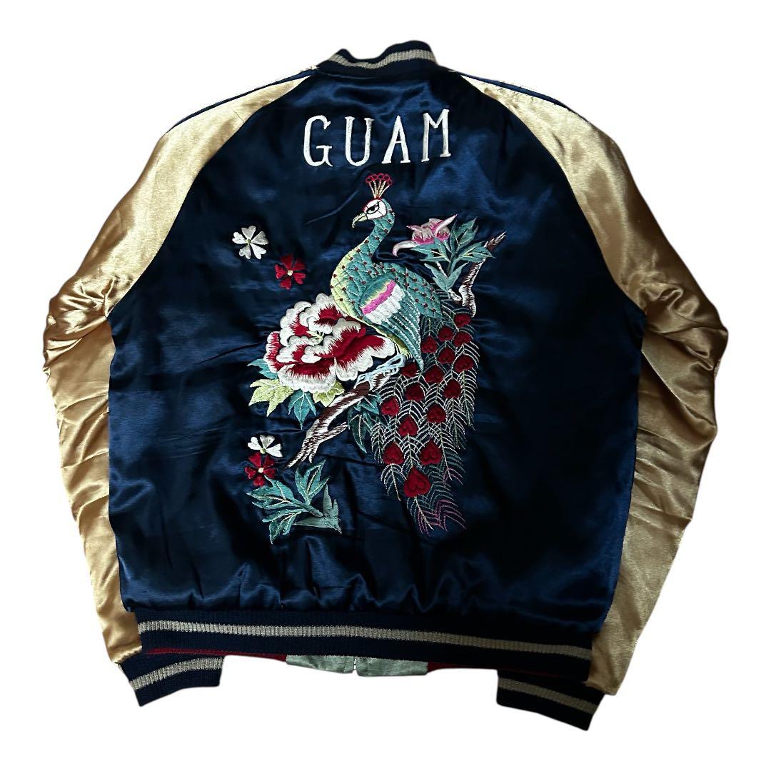 中古品 TAILOR 東洋 サテン キルティング リバーシブル スカジャン S