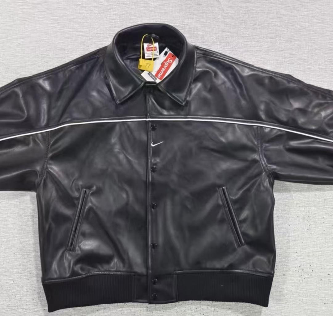Supreme × Nike レザー バーシティジャケット