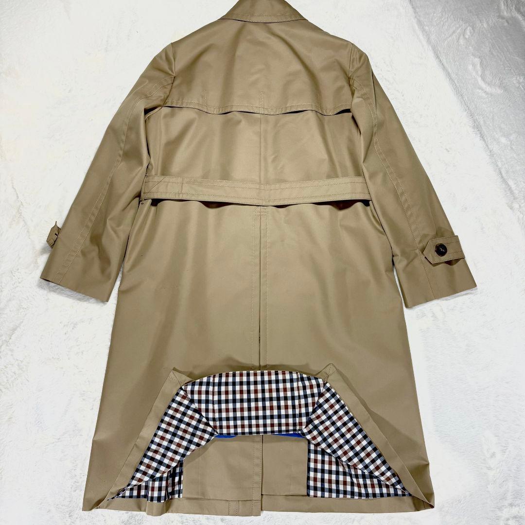 【定価15万】極美品 Aquascutum ステンカラー トレンチコート 15