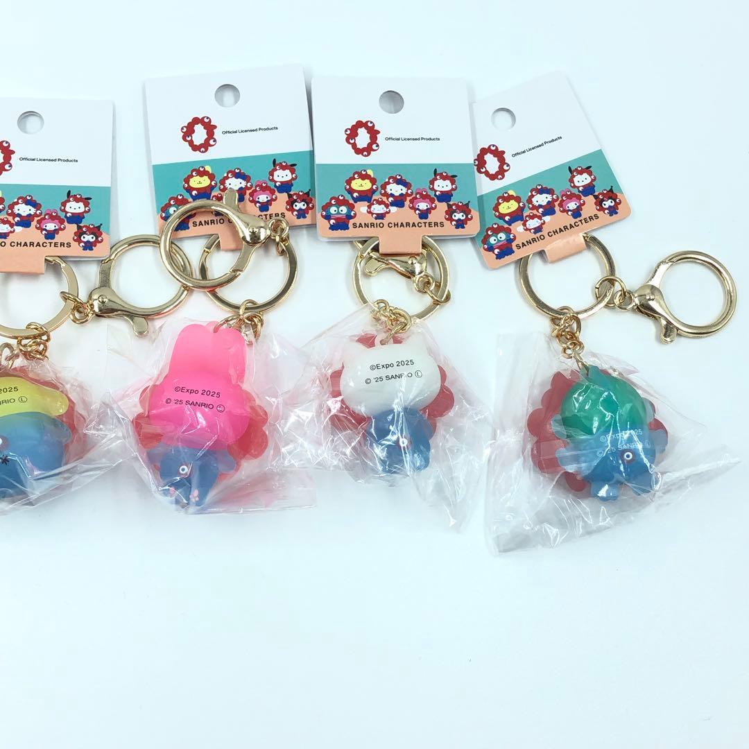 全7種 コンプリート クリア サンリオ ミャクミャク なりきり立体キーホルダー