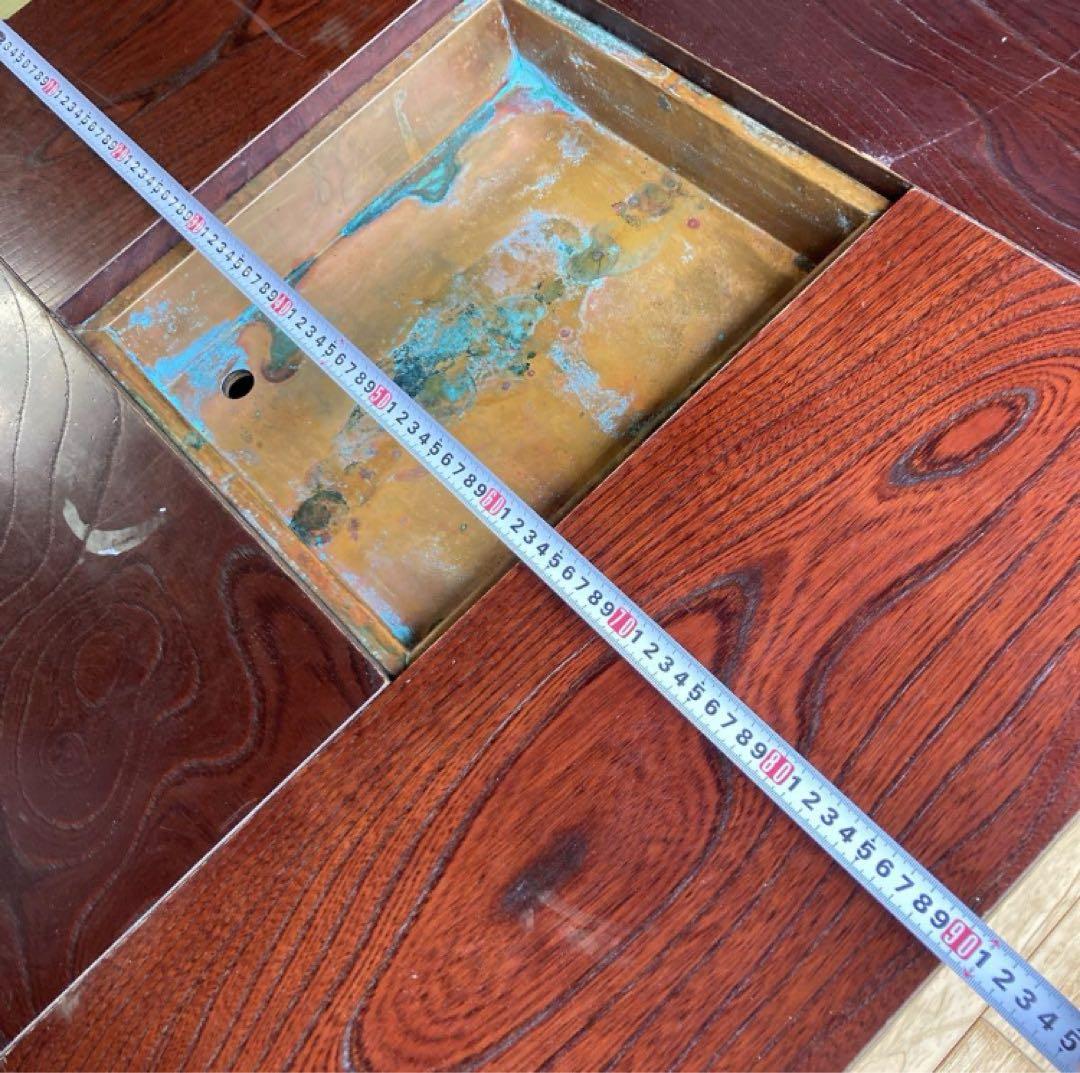 座卓 W120×D90×H40 天板厚9cm 囲炉裏　火鉢テーブル