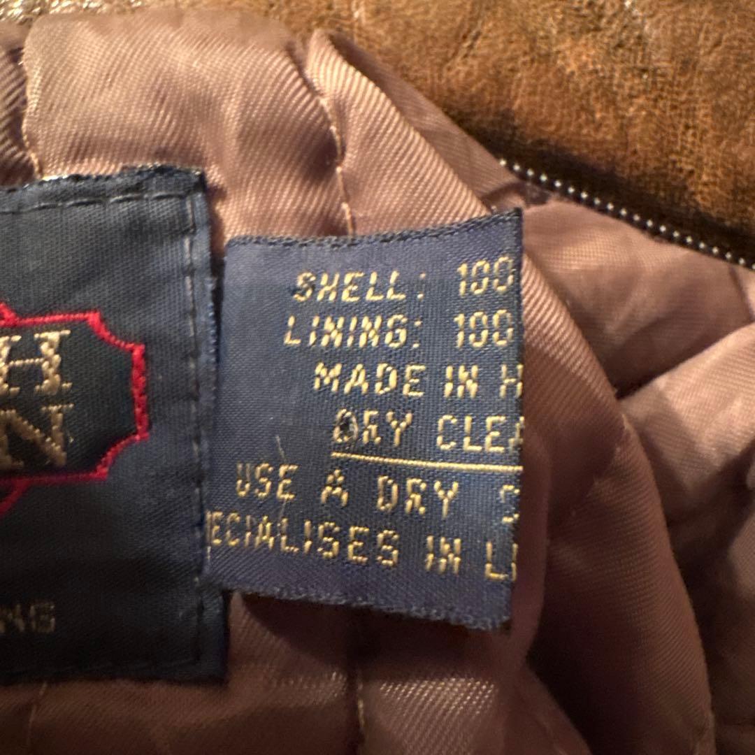 ☆値段交渉可能！！☆KENNEブラウン MA-1 フライトジャケットレザー90s