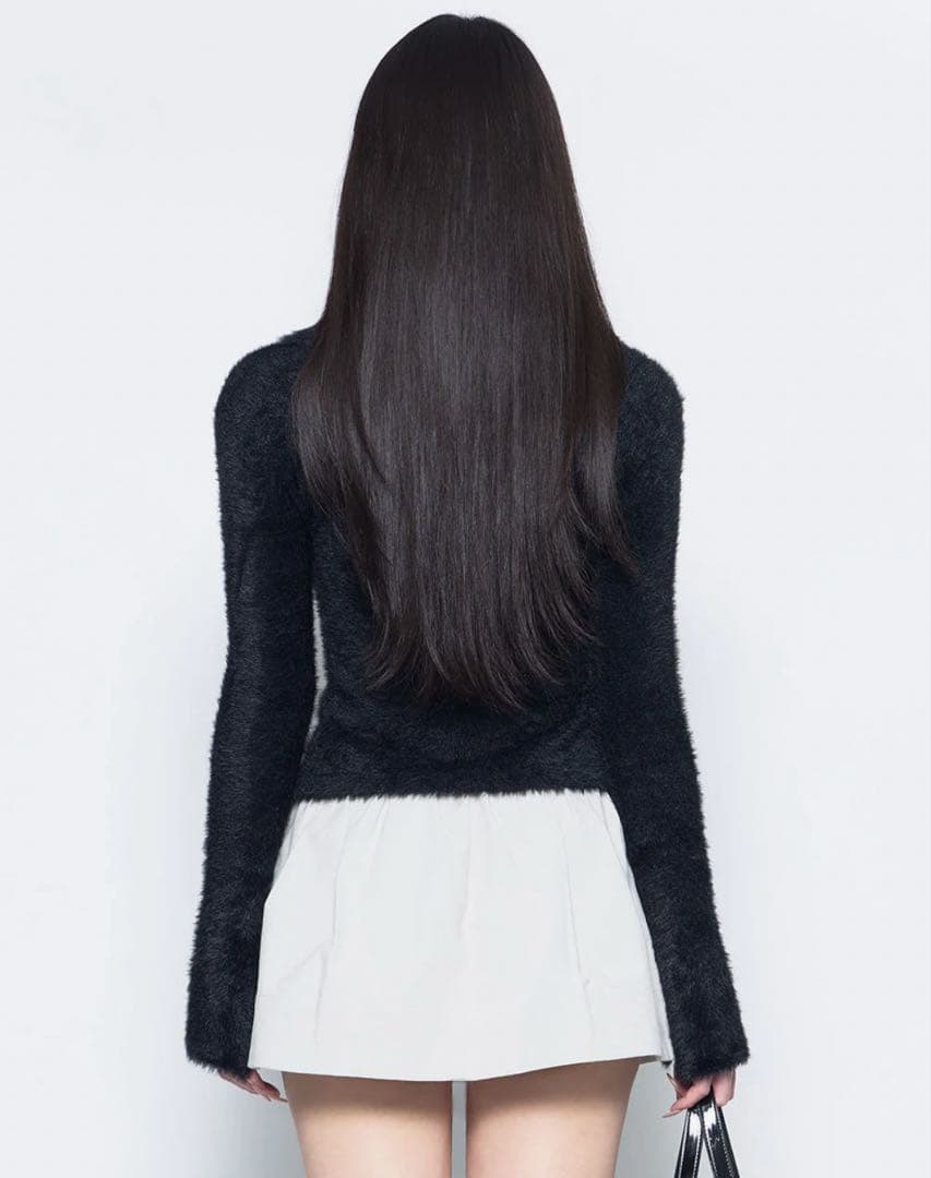 なーぴん THEREDTHREAD S fluffy knit tops