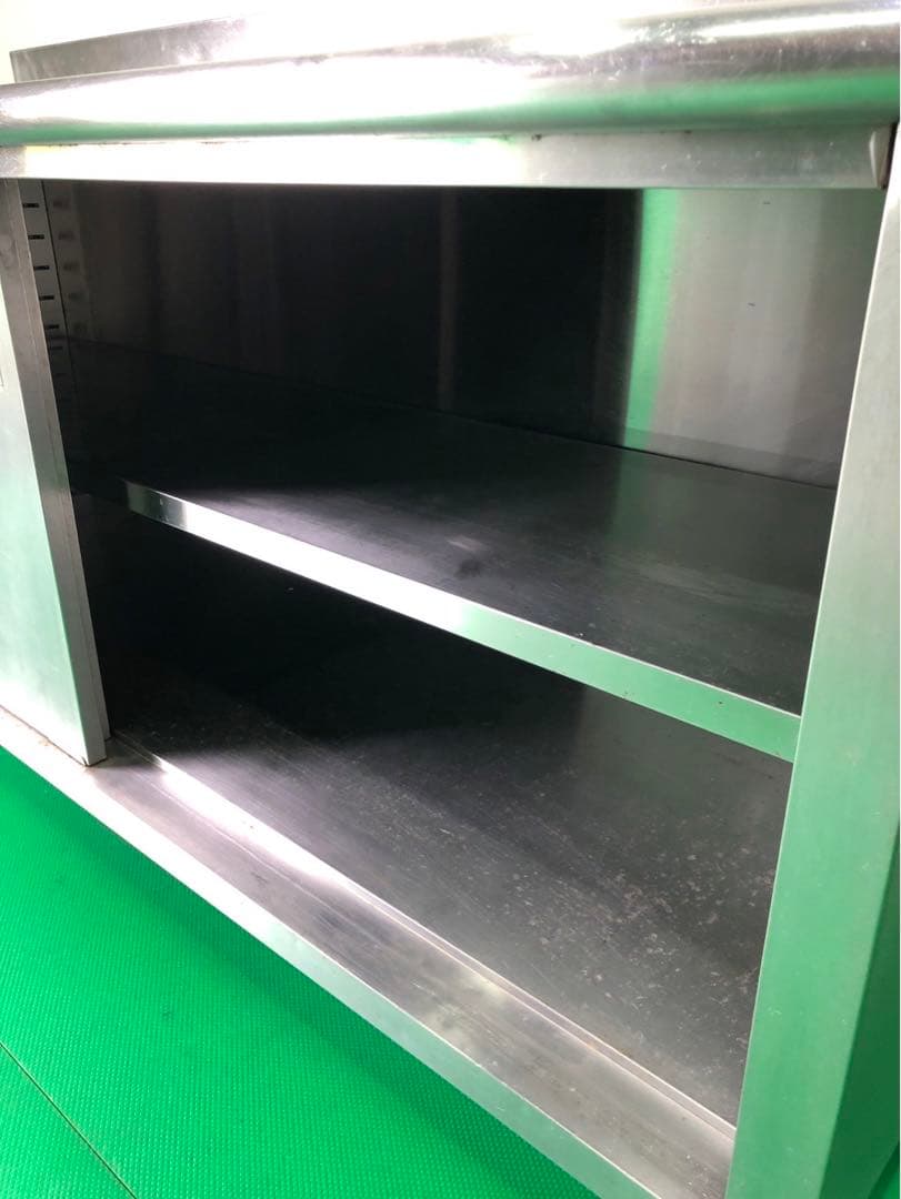 ☆地域限定送料無料☆キャビネットテーブル　幅1700 ステンレス　業務用