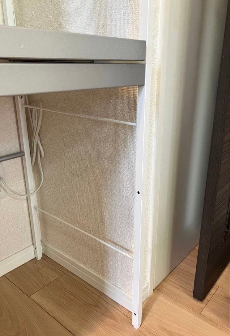 送料込みベルメゾンシルバースチール製オープンシェルフ幅59cm奥行き49cm