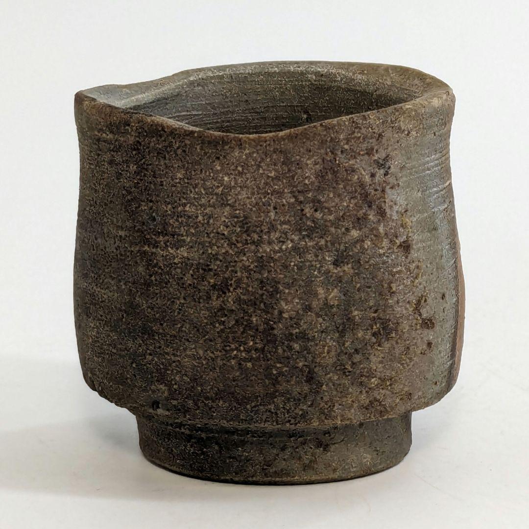 岡山県重要無形文化財 松井與之 備前焼 窯変徳利&酒呑 共箱栞 酒器 食器 酒杯