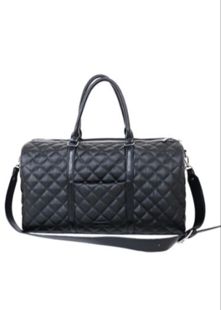 AMAL Quilting boston bag ブラック