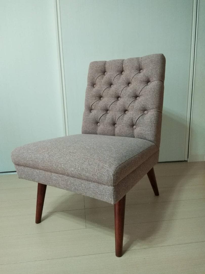 【張替え未使用品】昭和のシングルソファー