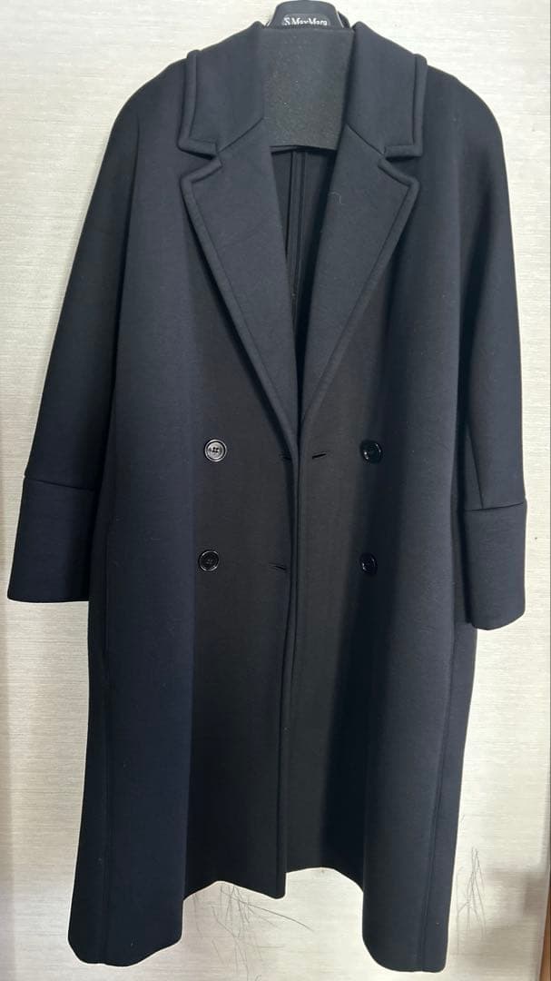 S Max Mara エスマックスマーラ　ボンディングコート黒