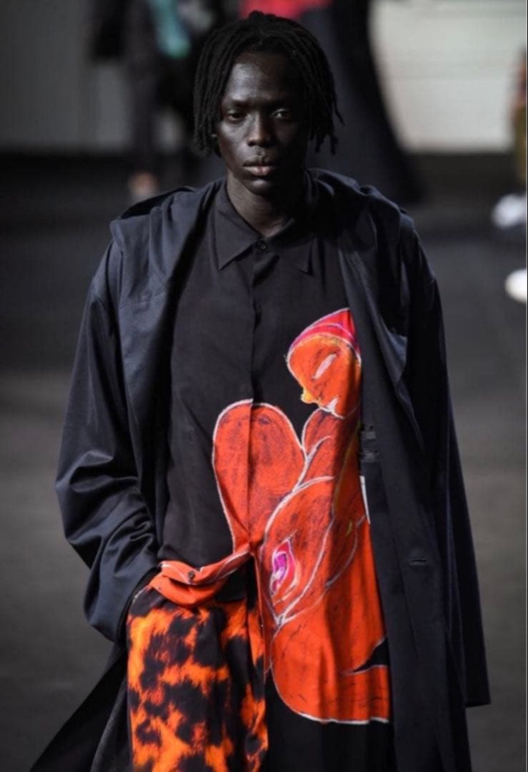 Yohji Yamamoto プールオム19ss 朝倉優佳 ロングシャツ