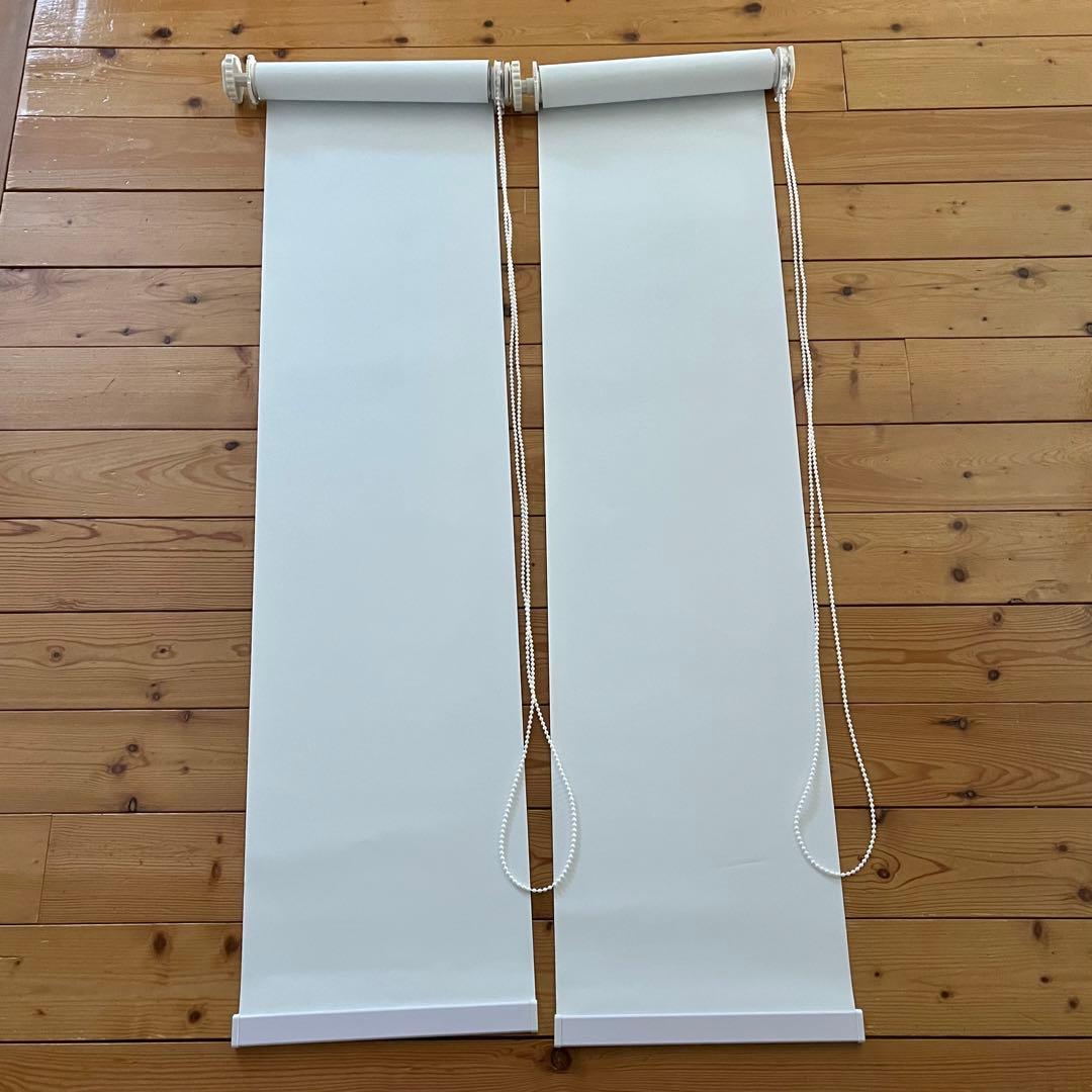 つっぱり ロールスクリーン ロールカーテン 2本セット