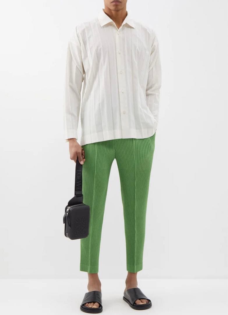 HOMME PLISSE ISSEY MIYAKE プリーツ　シャツ　L 白