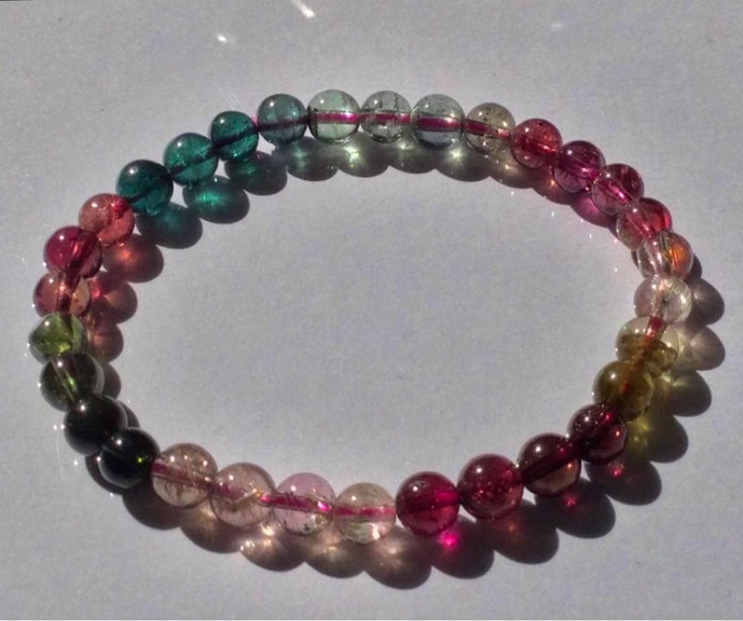 【プレミアム品質】◆希少カラー 高透明&高発色 トルマリン 6mm「賢者の色」