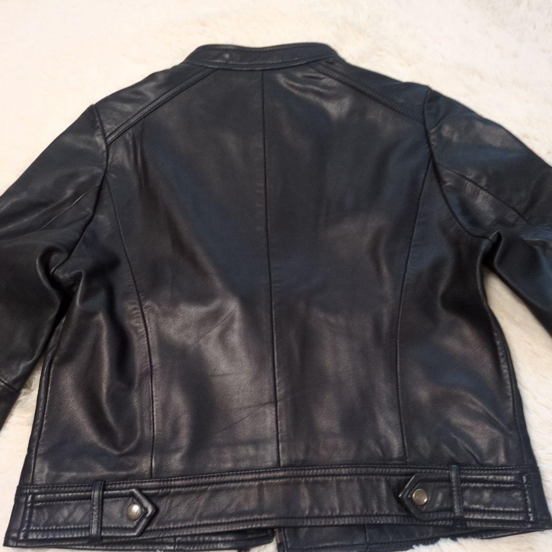 美品 To b. by agnes b. アニエスベー ブラック 羊革ライダース