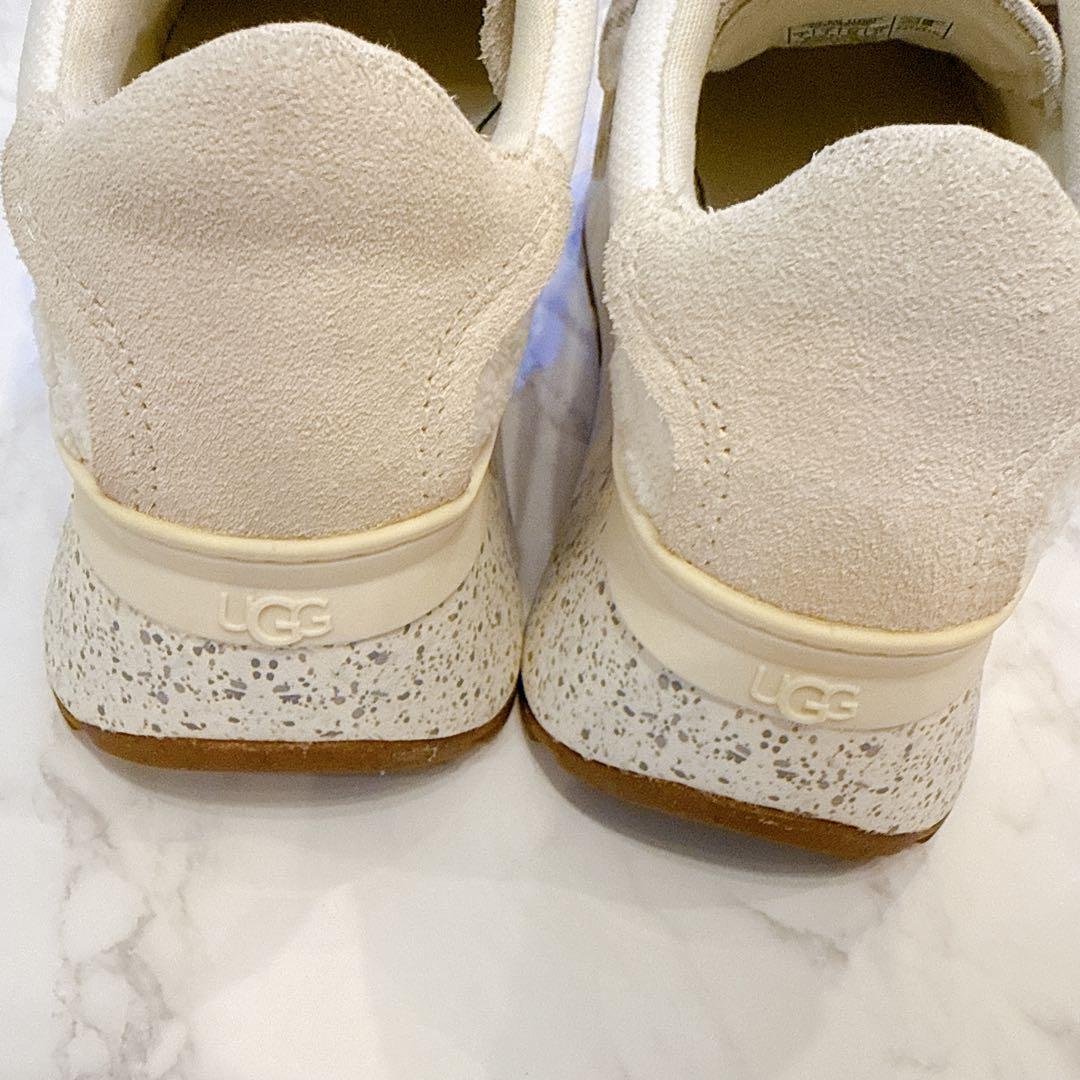 UGG アグ 厚底スニーカー 22.5cm 白 ベージュ系 美品 人気商品♡