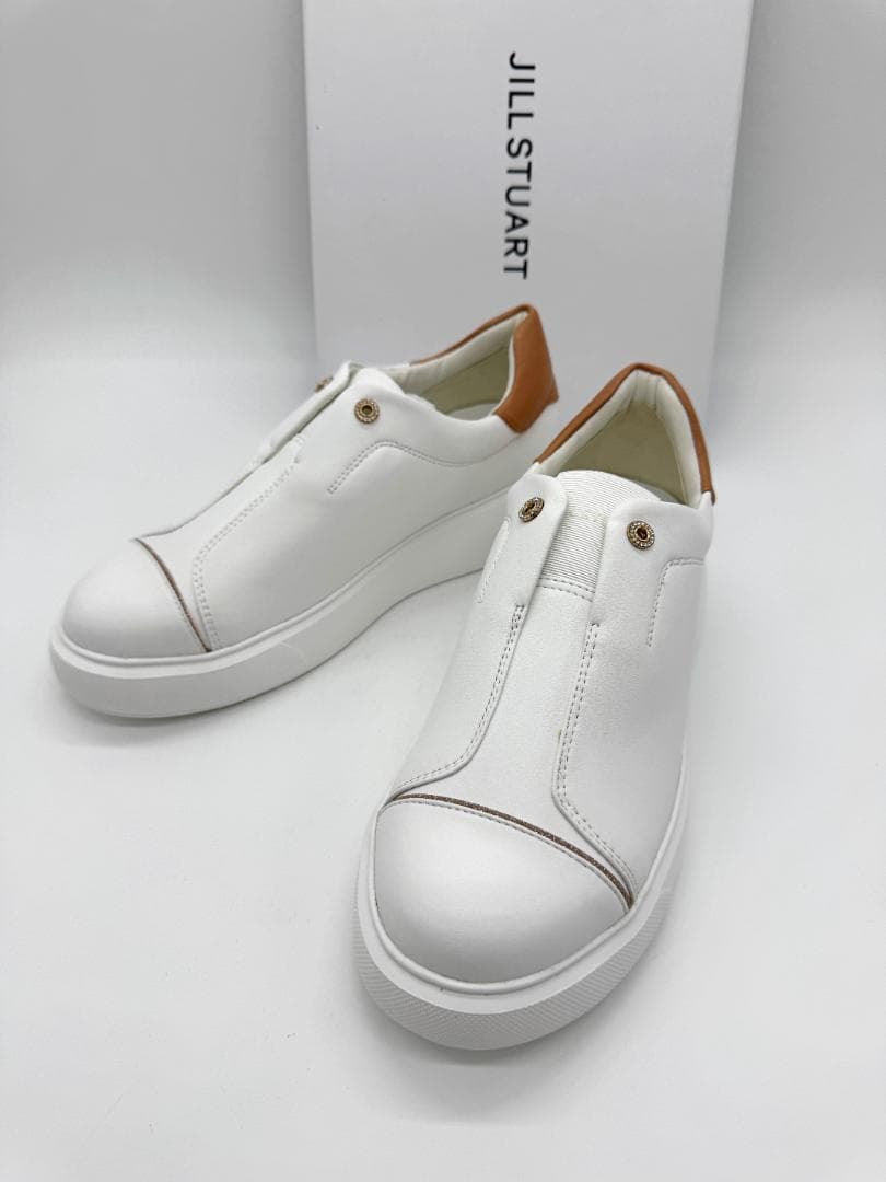 新品 ジルスチュアート 厚底 スニーカー ホワイト 24.0cm