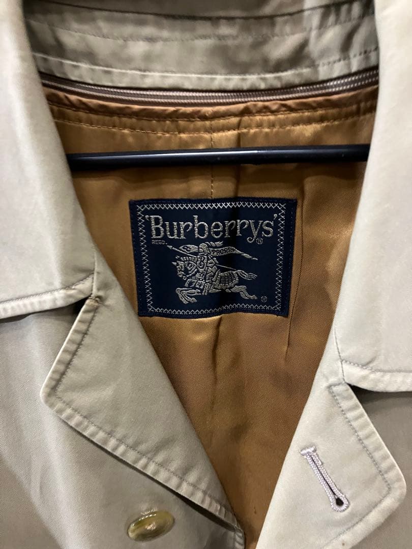 Burberrys ステンカラーコート ベージュ チェック柄