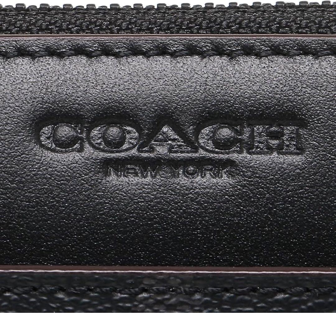 早い者勝ち✨新品未使用✨COACH メンズ　シグネチャー柄　長財布