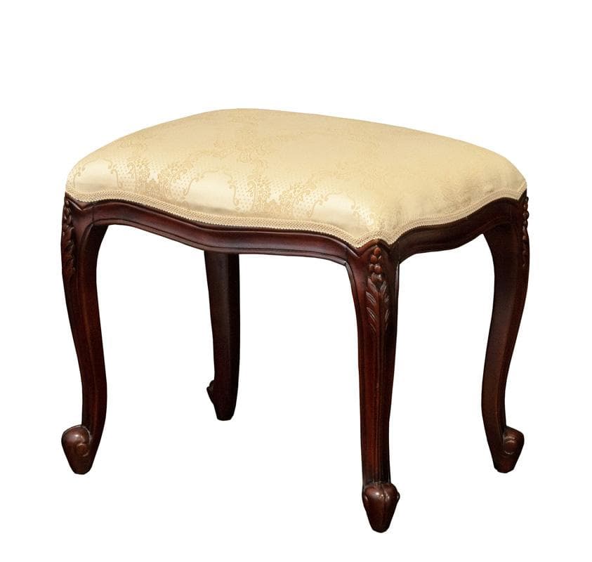 スツール 腰掛椅子 猫脚 ブラウン