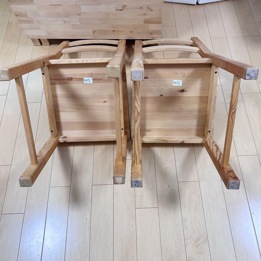 IKEA NORDENノールデン 折り畳みダイニングテーブル　チェア2バタフライ