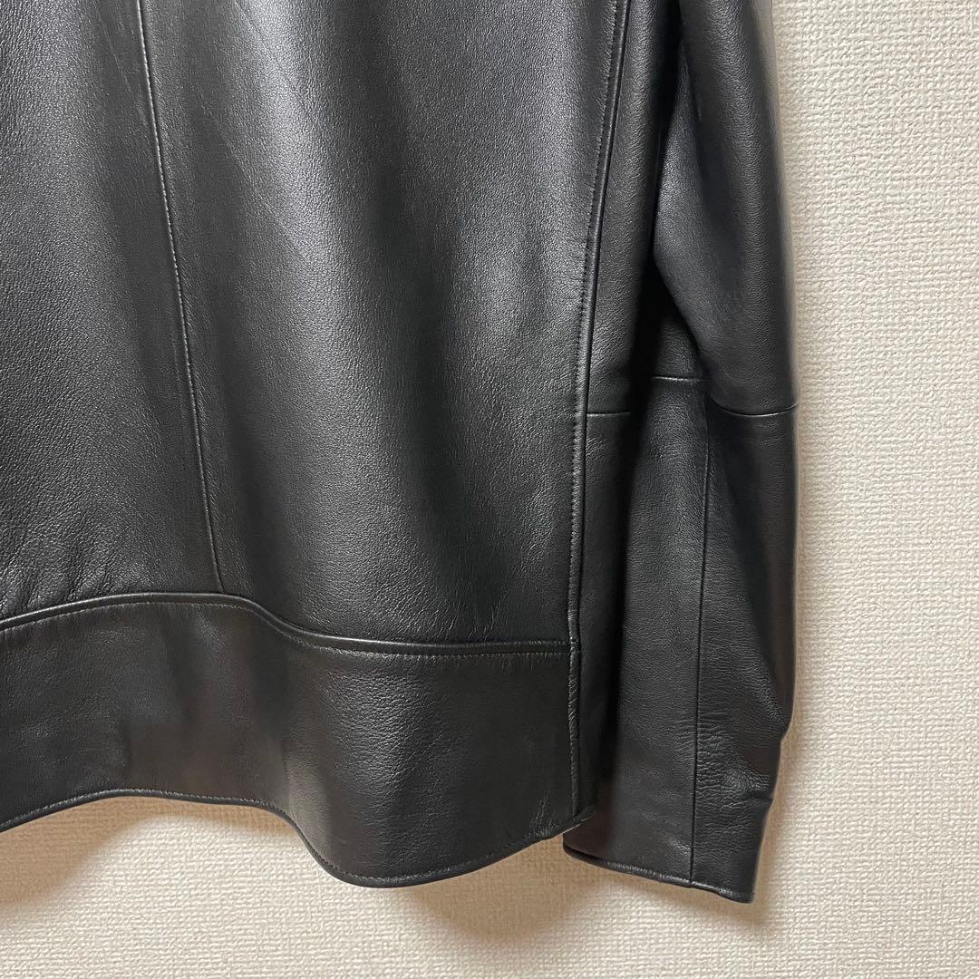 BEAMS ビームス　革ジャン　美品　メンズ　本革　黒　ブラック　羊革