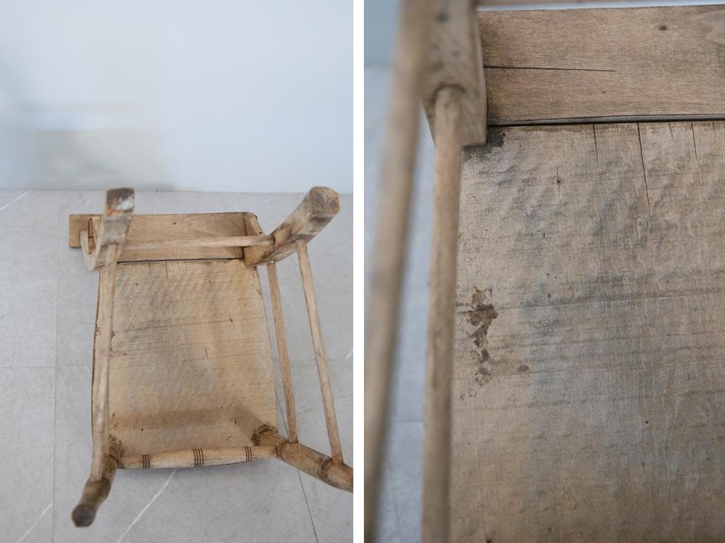 英国アンティーク木製チャペルチェア/チャーチ/ダイニングイス(91-139-2)