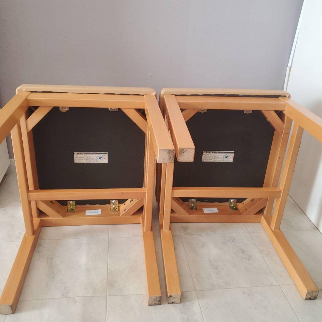 美品 CRES クレス NARUE ダイニングチェア 2脚セット 椅子